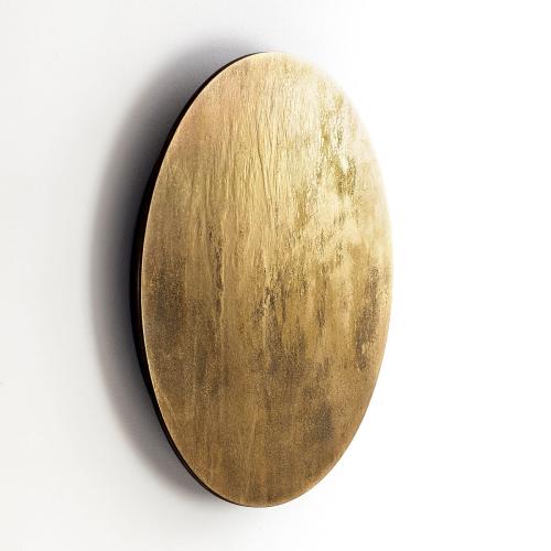 Kinkiet RING LED 10W 130lm 3000K WOOD L Gold wood 10282 Nowodvorski Lighting