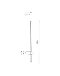 Kinkiet  Saber M Led czarny 11W 4000K 410Lm IP20 10853 Nowodvorski