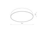 Plafon lampa sufitowa SATELLITE L SILK GRAY 8023 Nowodvorski Lighting