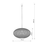 Lampa wisząca RATTAN L z kloszem na E27 11155 Nowodvorski