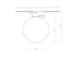 Reflektorek lampa 1-obwodowa Profile PROFILE SNOWBALL 11298 Nowodvorski