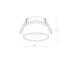 Lampa podtynkowa oczko wpuszczane SHINE czarny IP20 11348 Nowodvorski