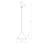 Lampa wisząca ZENITH M terracotta IP20 11486 Nowodvorski