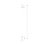 Lampa wisząca ZENITH XS terracotta IP20 11456 Nowodvorski