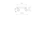 Listwa z regulowanymi reflektorkami FOURTY II 2xGU10 R35 Umbra gray 11466 Nowodvorski