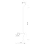 Kinkiet regulowany z włącznikiem EASY LED RIGHT 2xGU10 R35, LED Biały 11580 Nowodvorski