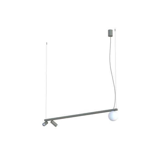 Lampa wisząca z poprzeczną listwą z serii FOURTY trzy źródła światła do jadalni 11471 Nowodvorski