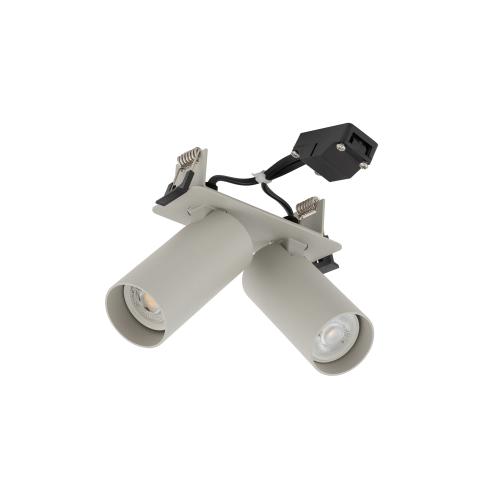 Lampa podtynkowa z ruchomymi spotami FOURTY SURFACE szary 2xGU10 11444 Nowodvorski