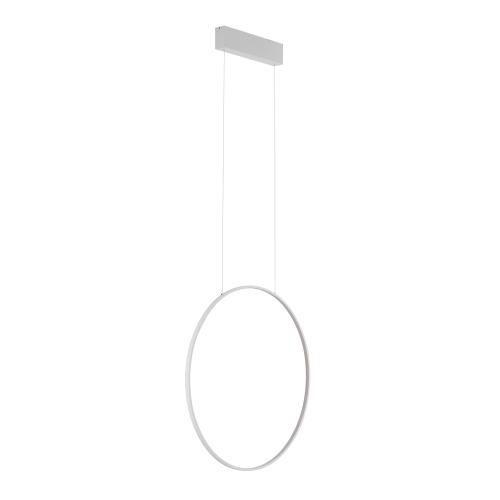 Lampa wisząca CIROCO biała z ledowym ringiem 3000K 21W do jadalni 11605 Nowodvorski