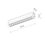 Reflektorek do systemu niskonapięciowego UT-LVM FOCUS SWING LED 12W 11336 Nowodvorski