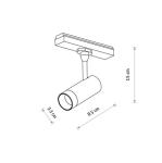 Reflektorek do systemu niskonapięciowego UT-LVM SPOT LED 5W 11314 Nowodvorski