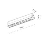 Reflektorek do systemu niskonapięciowego UT-LVM FOCUS SWING LED 12W 11311 Nowodvorski