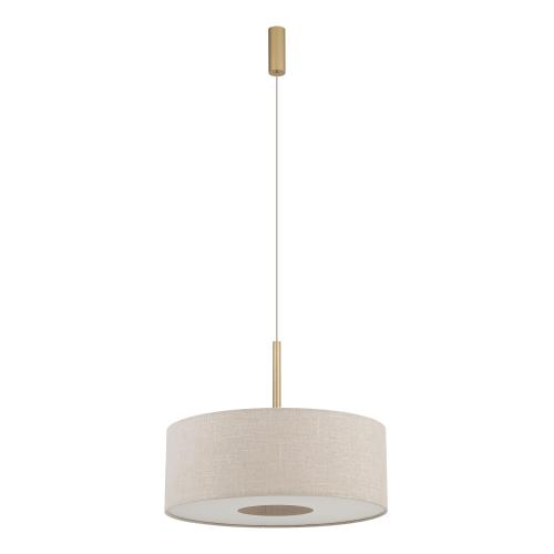 Lampa wisząca SANTANA M 11652 Nowodvorski kremowa, złote wykończenia – elegancka lampa gwint E27 do jadalni
