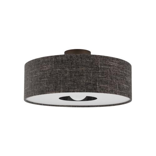 Lampa sufitowa AMARELA M 11658 Nowodvorski okrągły plafon w kolorze czarny melanż z satynowym detalem, 1xE27