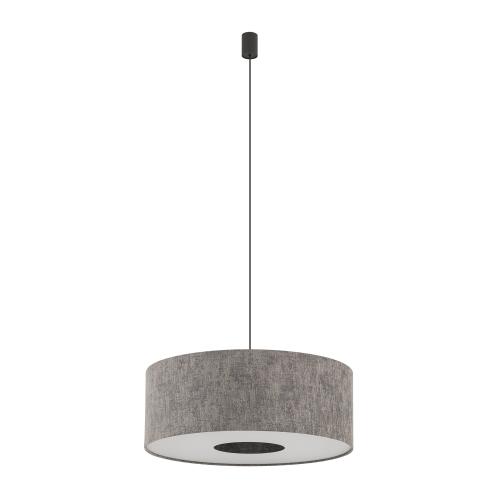 Lampa wisząca LAGO M 11674 Nowodvorski szary abażur z regulacją – elegancki zwis E27 do nowoczesnych wnętrz