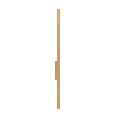 Kinkiet LASER WALL L 11814 Nowodvorski satynowy złoty, 78 cm, 2xG9, styl nowoczesny do korytarza