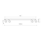 Listwa z regulowanymi reflektorkami FOURTY IV 4xGU10 R35 Czarny 10739 Nowodvorski