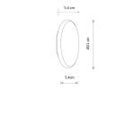 Kinkiet ASTRA LED  8W 180lm 3000K IP65 brąz 11941 Nowodvorski