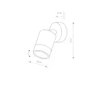 Kinkiety regulowane BLOX 12523 Nowodvorski