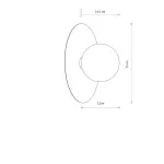 Kinkiety SATURN M 12437 Nowodvorski