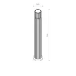 Lampa stojąca słupek odrodowy SHIRA 11965 Nowodvorski