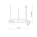 Lampa wisząca FOURTY  ROUND LED 12285 Nowodvorski