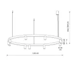 Lampa wisząca FOURTY  ROUND LED 12420 Nowodvorski