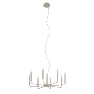 Lampa wisząca żyrandol ORTO beżowy 8xE14 12525 Nowodvorski