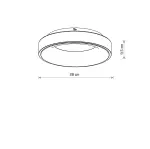 Lampa sufitowa plafon NIKKI ROUND LED 32W 4000K Ø38cm beżowy 12364 Nowodvorski