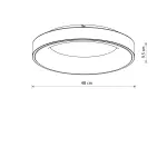 Lampa sufitowa plafon NIKKI ROUND LED 48W 3000K Ø48cm beżowy 12365 Nowodvorski