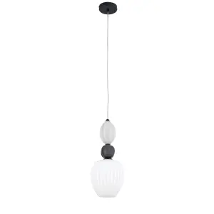 Lampa wisząca CORALS szklany klosz ceramika 11974 Nowodvorski