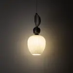 Lampa wisząca CORALS szklany klosz ceramika 11974 Nowodvorski