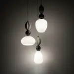 Lampa wisząca CORALS szklano-ceramiczne klosze gwint 3xE27 do salonu 11975 Nowodvorski