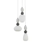 Lampa wisząca CORALS szklano-ceramiczne klosze gwint 3xE27 do salonu 11975 Nowodvorski