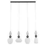 Lampa wisząca CORALS zwisy na listwie dekoracyjne klosze 4xE27 do salonu 11976 Nowodvorski