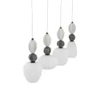 Lampa wisząca CORALS zwisy na listwie dekoracyjne klosze 4xE27 do salonu 11976 Nowodvorski