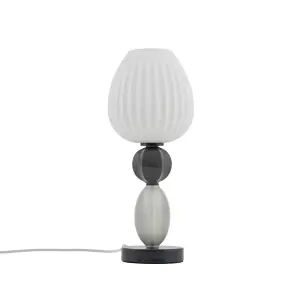 Lampa stołowa CORALS do sypialni szklany klosz ceramika 11978 Nowodvorski