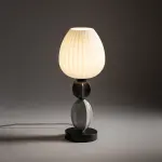 Lampa stołowa CORALS do sypialni szklany klosz ceramika 11978 Nowodvorski