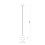 Lampa wisząca LUNARI LED 11981 Nowodvorski