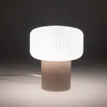 Lampa stołowa TIKA gwint E27 szklany klosz 11980 Nowodvorski