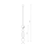 Lampa wisząca DROPS COLOR B gwint G9 klosz kula szkło 11195 Nowodvorski
