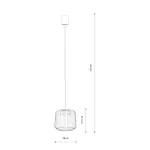 Lampa wisząca KENAI A Beżowy 12217 Nowodvorski