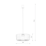 Lampa wisząca KENAI C Terakota 12227 Nowodvorski