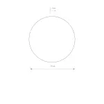 Kinkiet RING LED S 7W Szałwiowy LED 60lm 3000K Ø15cm 12663 Nowodvorski