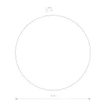 Kinkiet RING LED L 13W Szary błękit LED 160lm 3000K Ø35cm 12664 Nowodvorski