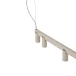 Lampa wisząca FOURTY LINE LED 8W + 7xGU10 beżowa 12294 Nowodvorski