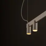 Lampa wisząca FOURTY LINE LED 8W + 7xGU10 beżowa 12294 Nowodvorski
