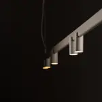 Lampa wisząca FOURTY LINE LED 8W + 7xGU10 beżowa 12294 Nowodvorski