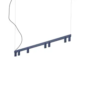 Lampa wisząca FOURTY LINE LED 8W + 7xGU10 granatowa 12293 Nowodvorski