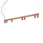 Lampa wisząca FOURTY  LINE LED 8W + 7xGU10 terakota 12423 Nowodvorski